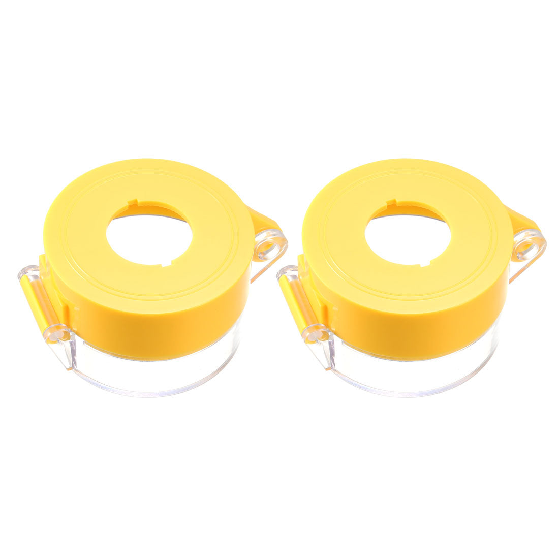 Uxcell Uxcell 2pcs Yellow Plastic Switch Cover Protector for 22mm Diameter Push Button Switch 55*37