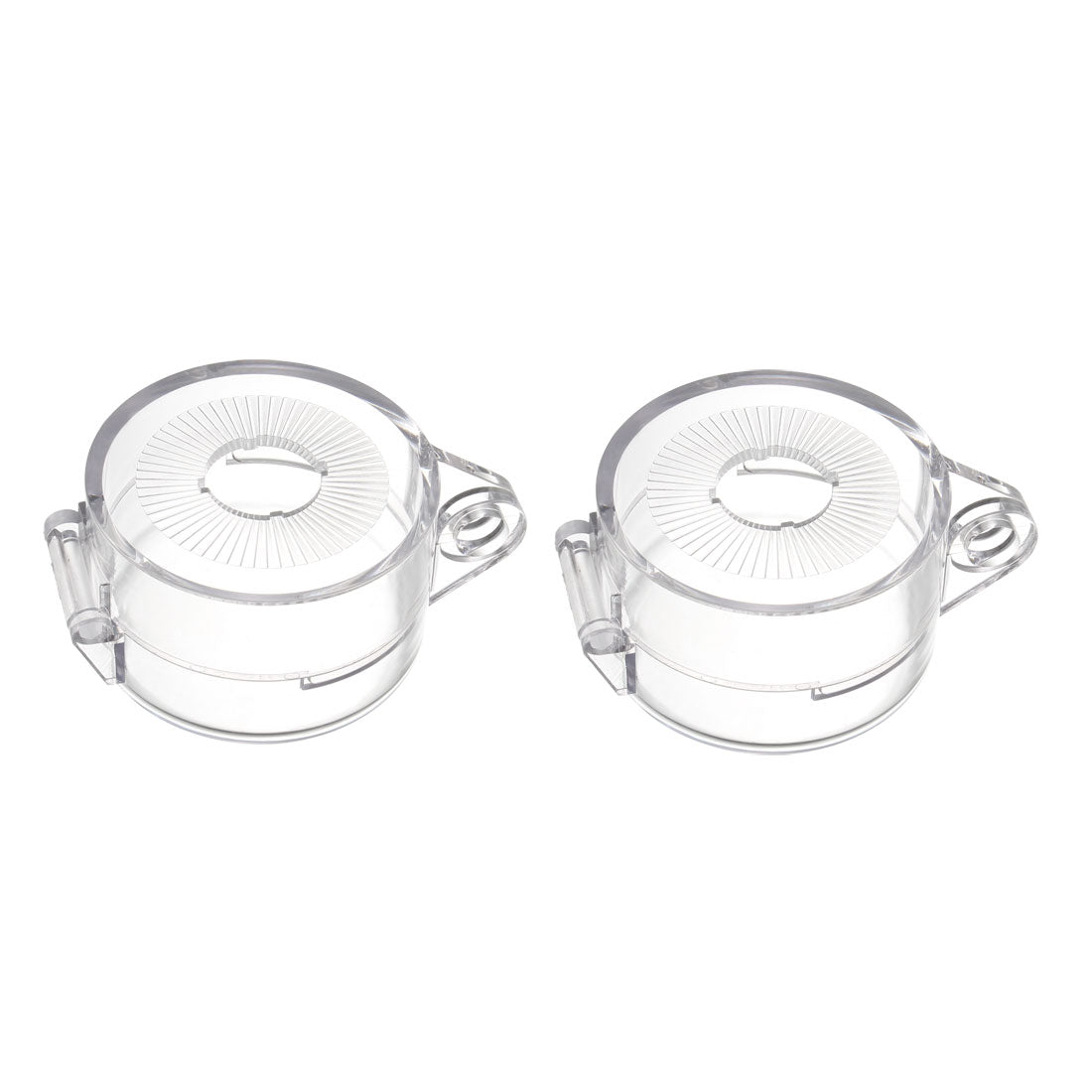 Uxcell Uxcell 2pcs Clear Plastic Switch Cover Protector for 30mm Diameter Push Button Switch 50*32