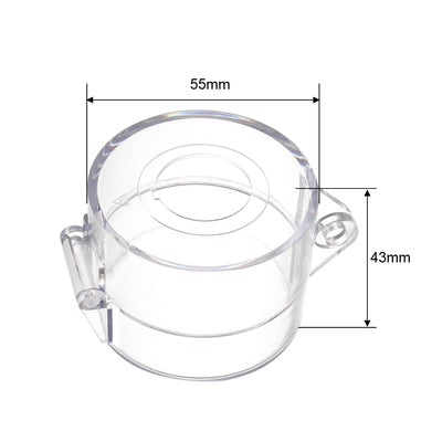 Harfington Uxcell 1pcs Clear Plasatic Switch Cover Protector for 30mm Diameter Push Button Switch 55*43