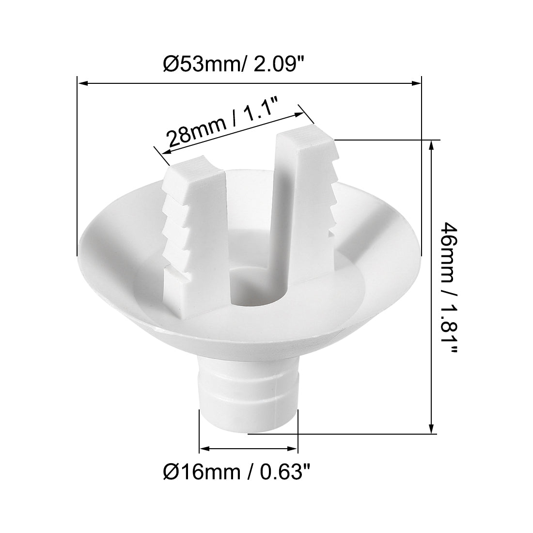 uxcell Uxcell Abflussschlauch Anschlussboge der Klimaanlage für Mini Split und Fenster Teil 28mm, 1Stk