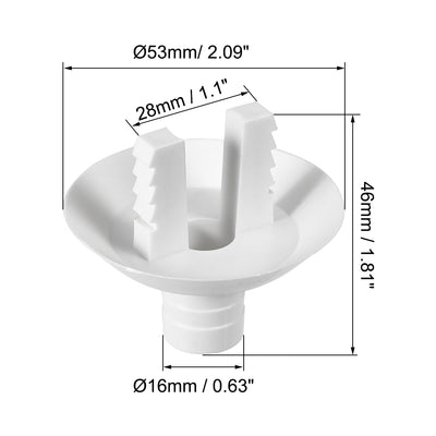 Harfington Uxcell Air Conditioner Drain Hose Connector Elbow Fitting for Mini-Split Units and Window AC Unit 28mm 2Pcs