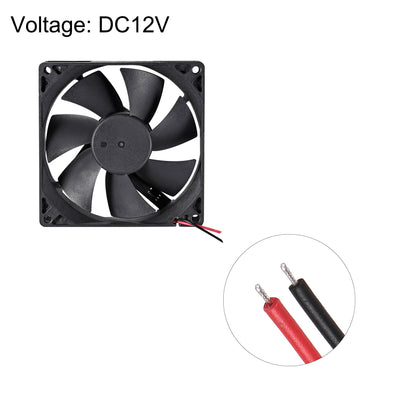 Harfington Uxcell SNOWFAN Authorized 92mm x 92mm x 25mm 12V Brushless DC Cooling Fan YY9225H12S