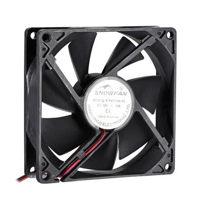 Harfington Uxcell SNOWFAN Authorized 92mm x 92mm x 25mm 12V Brushless DC Cooling Fan YY9225H12S