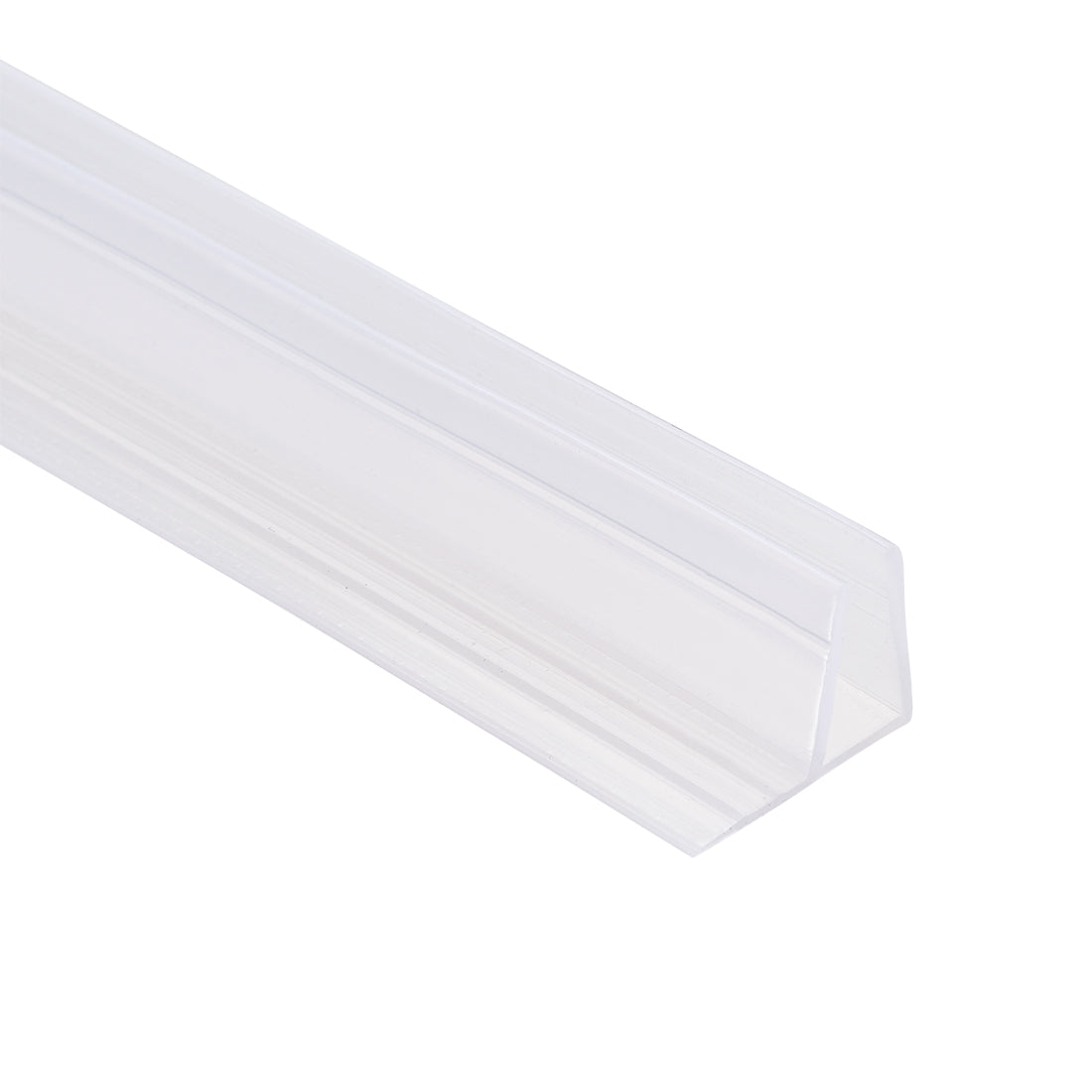 uxcell Uxcell Frameless Glass Shower Door Sweep - Door Bottom Side Seal Strip F-Type with 7/16"(11mm) Drip Rail - 5/16"(8mm) Glass x 39.37"(1000mm) Length