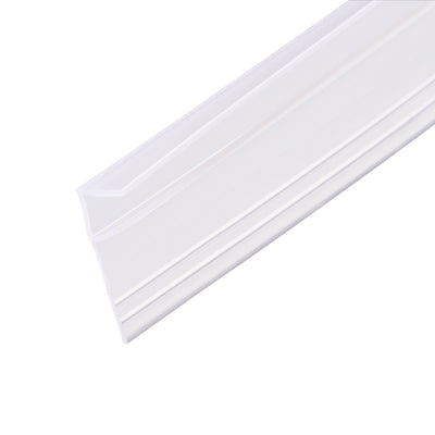 Harfington Uxcell Frameless Glass Shower Door Sweep - Door Bottom Side Seal Strip F-Type with 3/4"(20mm) Drip Rail - 5/16"(8mm) Glass x 39.37"(1000mm) Length