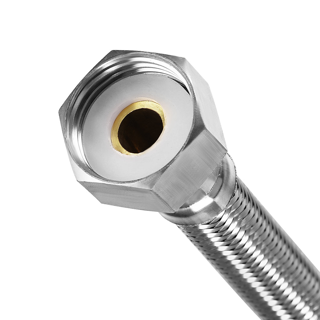 uxcell Uxcell Faucet Supply Line Connector 304 Stainless Steel Hose