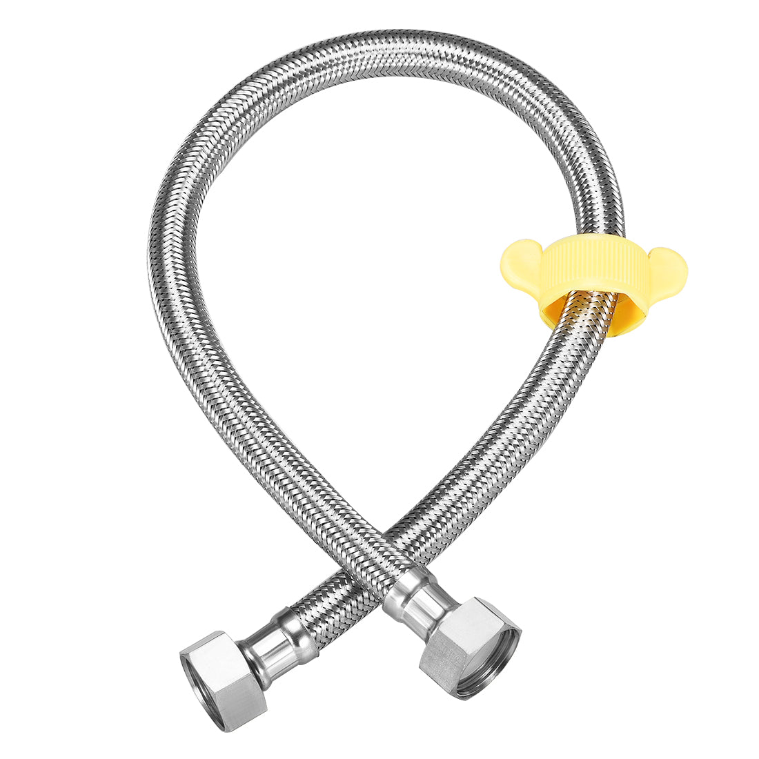 uxcell Uxcell Faucet Supply Line Connector 304 Stainless Steel Hose