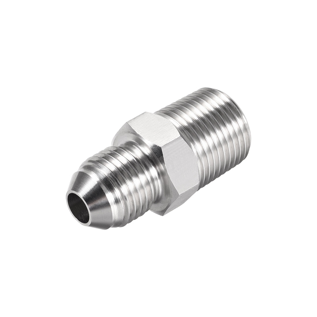 uxcell Uxcell Sechskant Nippel 304 Edelstahl Rohrverschraubung 3/8 NPT x 9 / 16-18UNF