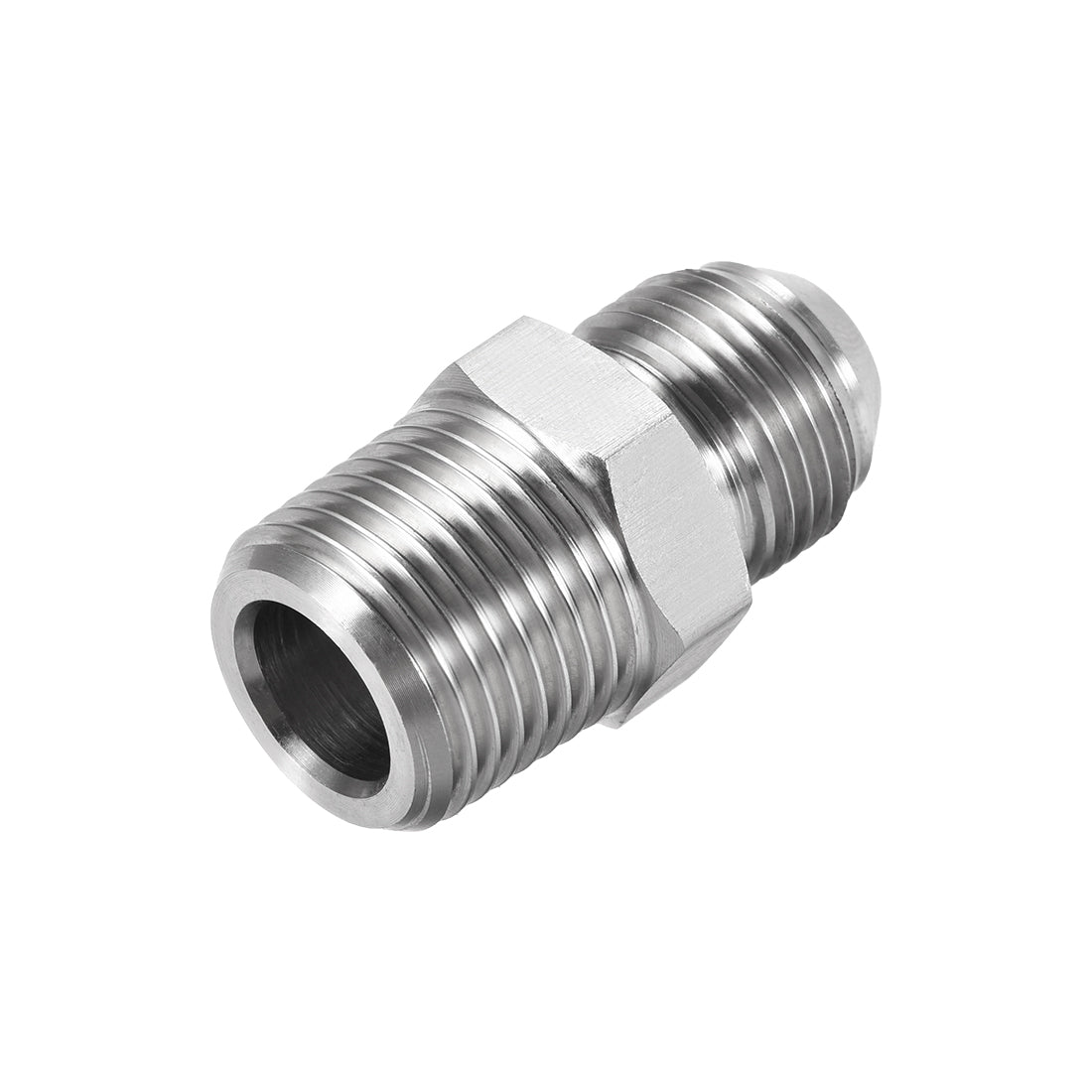 uxcell Uxcell Hex Nipple 1/2 NPT x 3/4-16UNF 304 Stainless Steel Pipe Tube Fitting