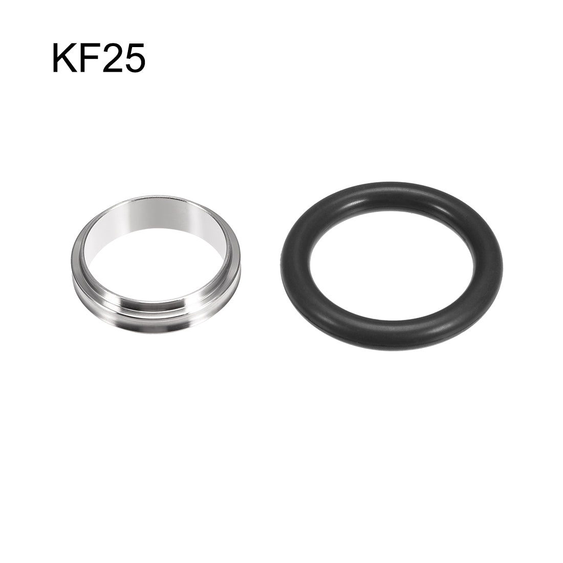 uxcell Uxcell Zentrierring KF-16 Vakuumanschlüsse ISO-KF Flansch 39mm x 24,5mm Fluorkautschuk O-Ring