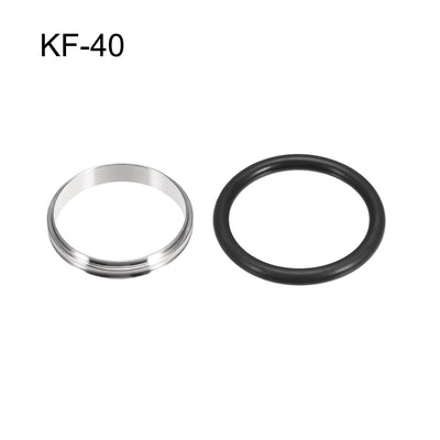 Harfington Uxcell 2 Stk. Zentrierring KF-40 Vakuumanschlüsse ISO-KF Flansch 53mm x 39mm Fluorkautschuk O-Ring