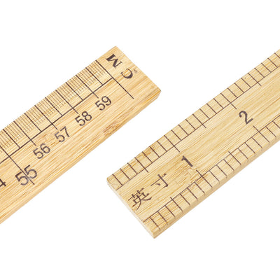 Harfington Uxcell Straight Ruler 600mm 24 Inch Metric Measuring Tool Bamboo