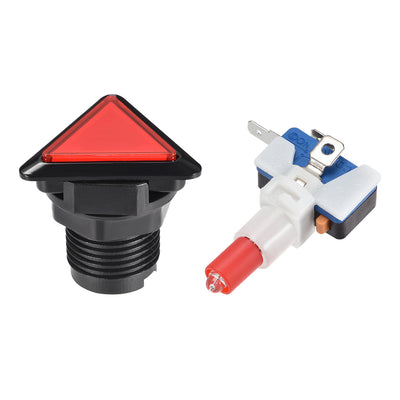 Harfington Uxcell Game Push Button LED Illuminated Push Button Switch with Micro switch