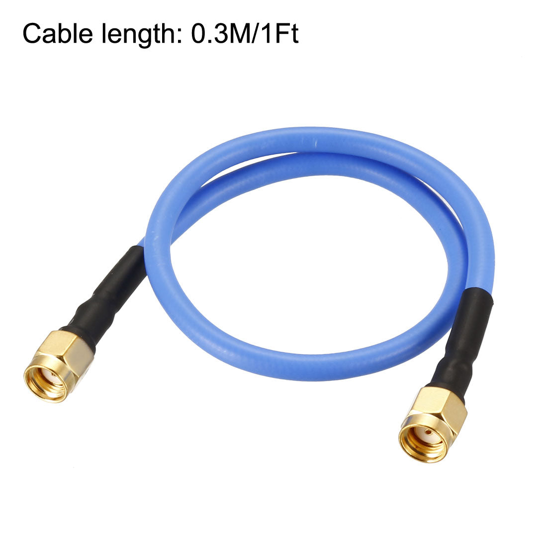 uxcell Uxcell RP-SMA Male to RP-SMA Male RG402 RF Coaxial Coax Cable 0.3Meter/1Ft