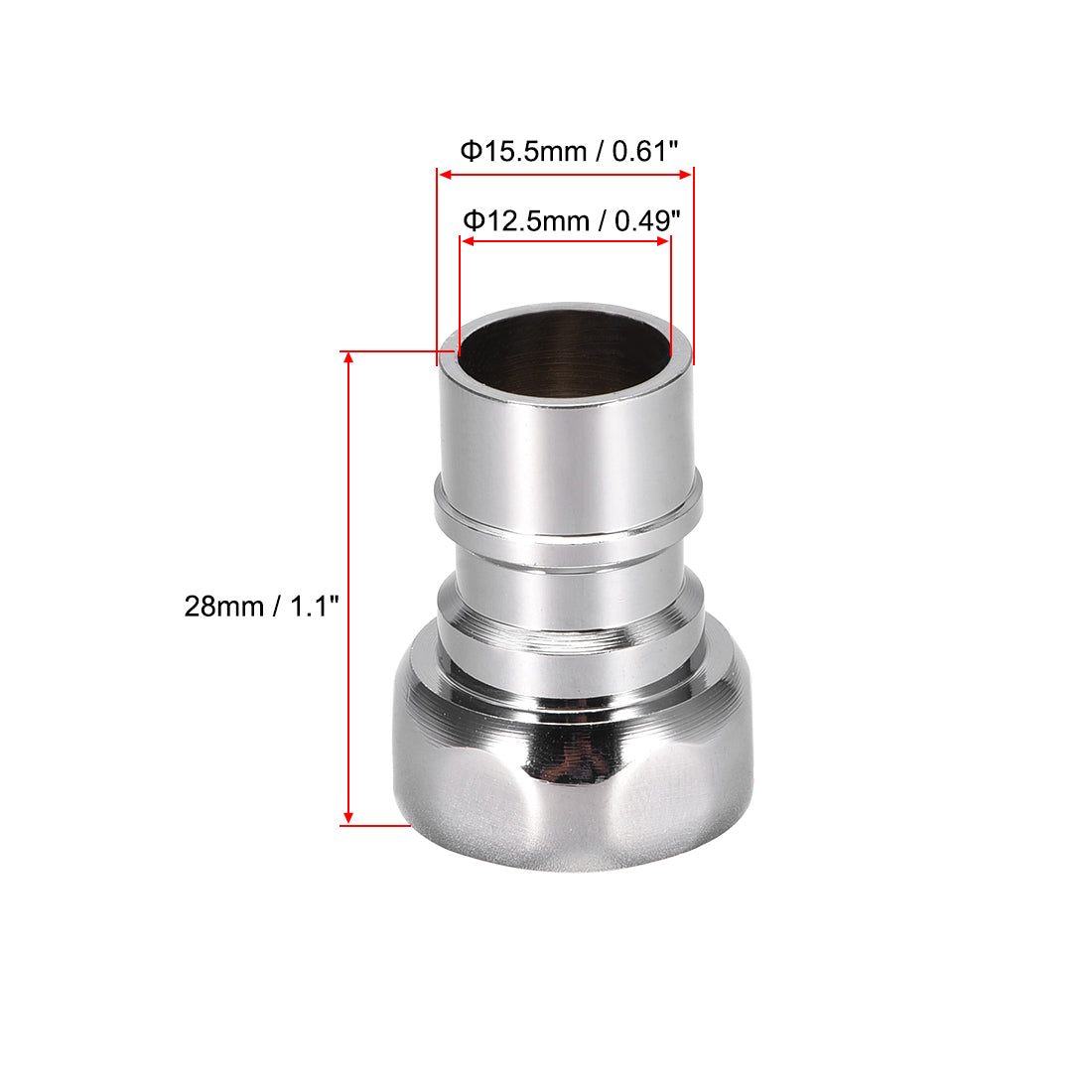 uxcell Uxcell Wasserhahn Zapfhahn Schnellverbinder Messing Schlauch Rohr Steckdose Adapteranpassung 1/2PT Innengewinde für Geschirrspüler Waschmaschine