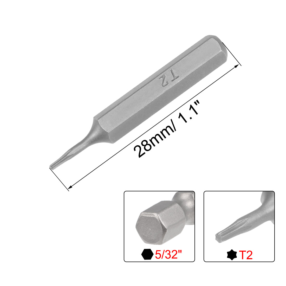 Harfington Torx Bits Hex Shank Torx Screwdriver Bit Set S2 Screw Driver Kit Tools