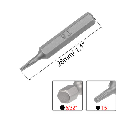 Harfington Torx Bits Hex Shank Torx Screwdriver Bit Set S2 Screw Driver Kit Tools