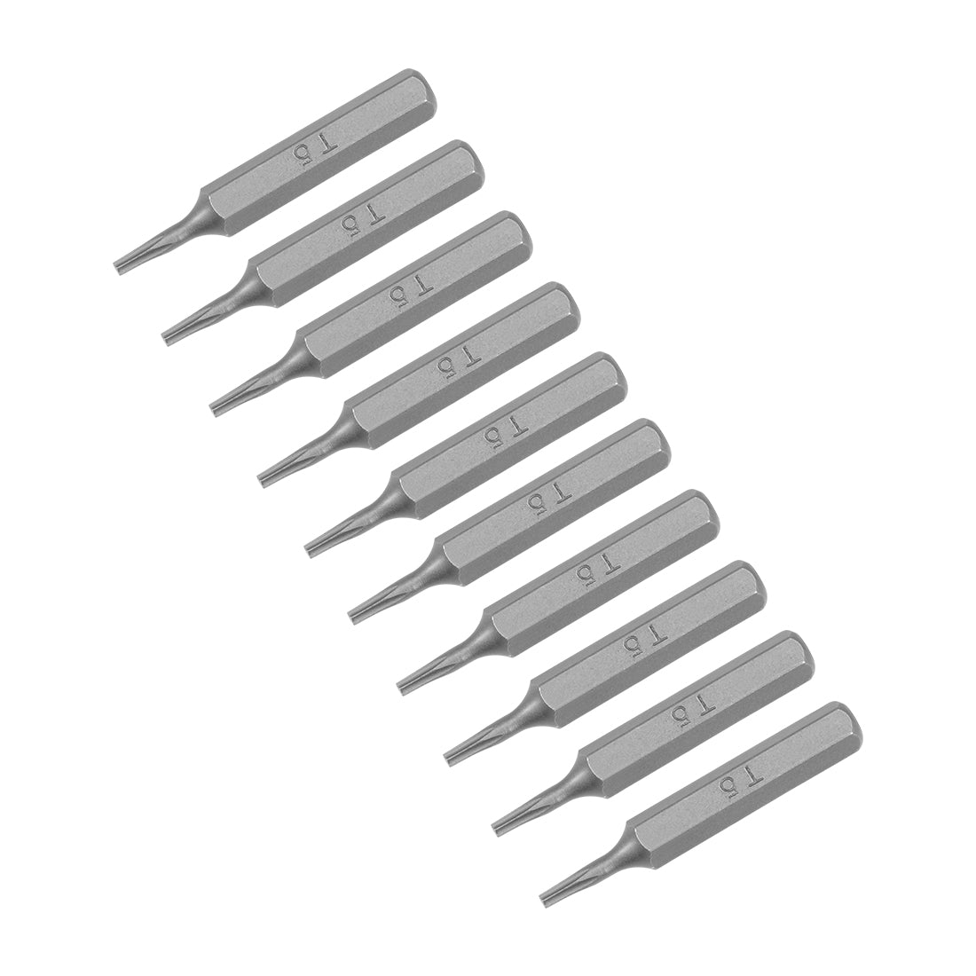 uxcell Uxcell Torx Bits 10pcs 5/32 Inch Hex Shank T5 Torx Screwdriver Bit Set 28mm Length S2 Screw Driver Kit Tools