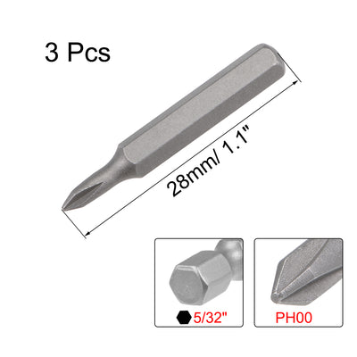 Harfington Phillips Bits Hex Shank Cross Screwdriver Bit Set S2 Screw Driver Kit Tools