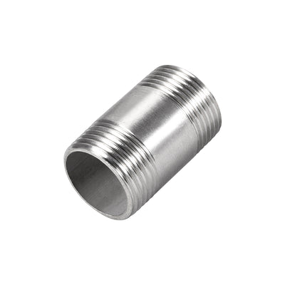 Harfington Uxcell Stainless Steel 304 Cast Pipe Fittings Coupling Fitting 3/4 x 3/4 G Male