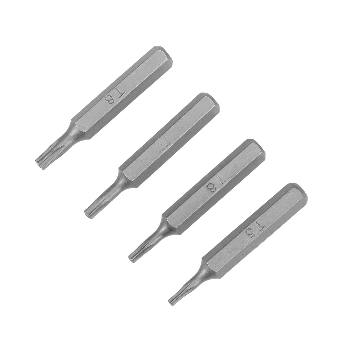 uxcell Uxcell Schraubendreherbit Satz Sechskantschaft magnetischer Bohrkopf Satz S2 Werkzeug Länge 4pcs 5/32 * T5-T8 * 28mm