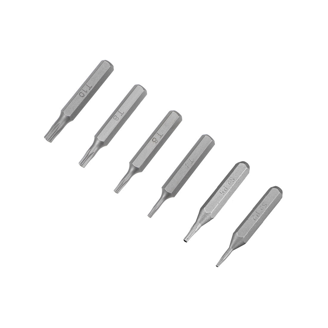 uxcell Uxcell Schraubendreherbit Satz Sechskantschaft magnetischer Bohrkopf Satz S2 Werkzeug Länge 6 Stück H5/32 * T4-T10 / P2-P5 * 28mm