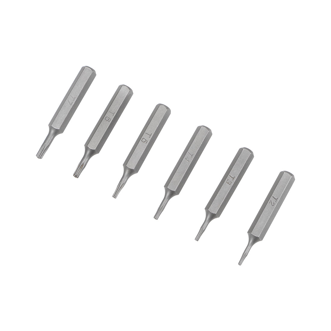 uxcell Uxcell Schraubendreherbit Satz Sechskantschaft magnetischer Bohrkopf Satz S2 Werkzeug Länge 6 stücke H5/32 * T2-T7 * 28mm