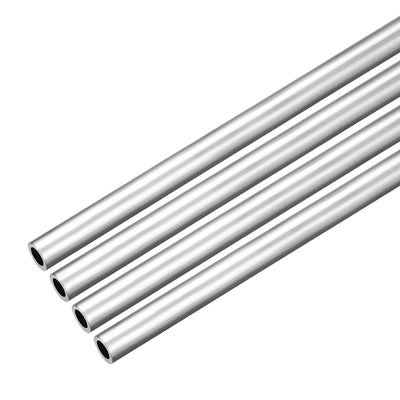 Harfington Uxcell 4Pcs 6063 Seamless Aluminum Round Straight Tubing 300mm Length 8mm OD 6mm ID