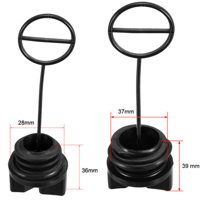 Harfington Uxcell 1 Set Engine Oil & Fuel Cap Assembly Replacement for Chainsaws