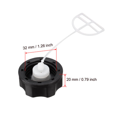 Harfington Uxcell 17620-ZM3-063 Fuel Cap Assembly Replacement for Gas Powered Chainsaws 2pcs