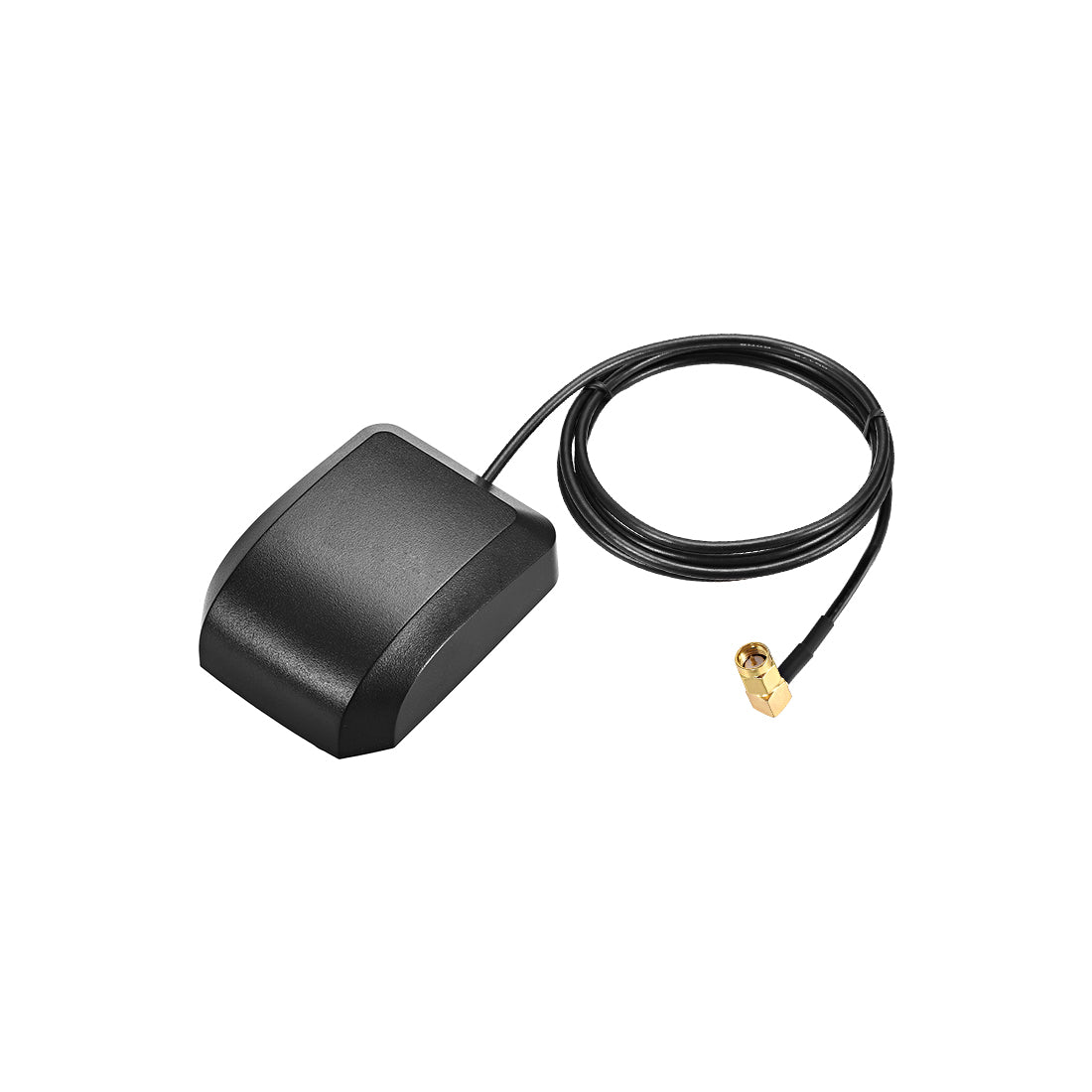 uxcell Uxcell GPS-Aktivantenne SMA-Stecker 90-Grad 34dB Antennenanschlusskabel mit magnetischer Befestigung 1 Meter Draht L