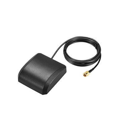 Harfington Uxcell GPS Active Antenna SMA Male Plug 42dB Magnetic Mount 3 Meters Wire L