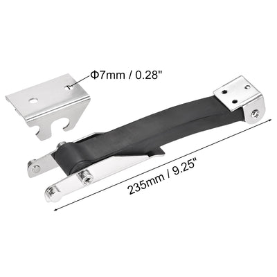 Harfington Uxcell 9.25-inch Rubber Flexible SUS304 Stainless Steel Draw Latches Buckle