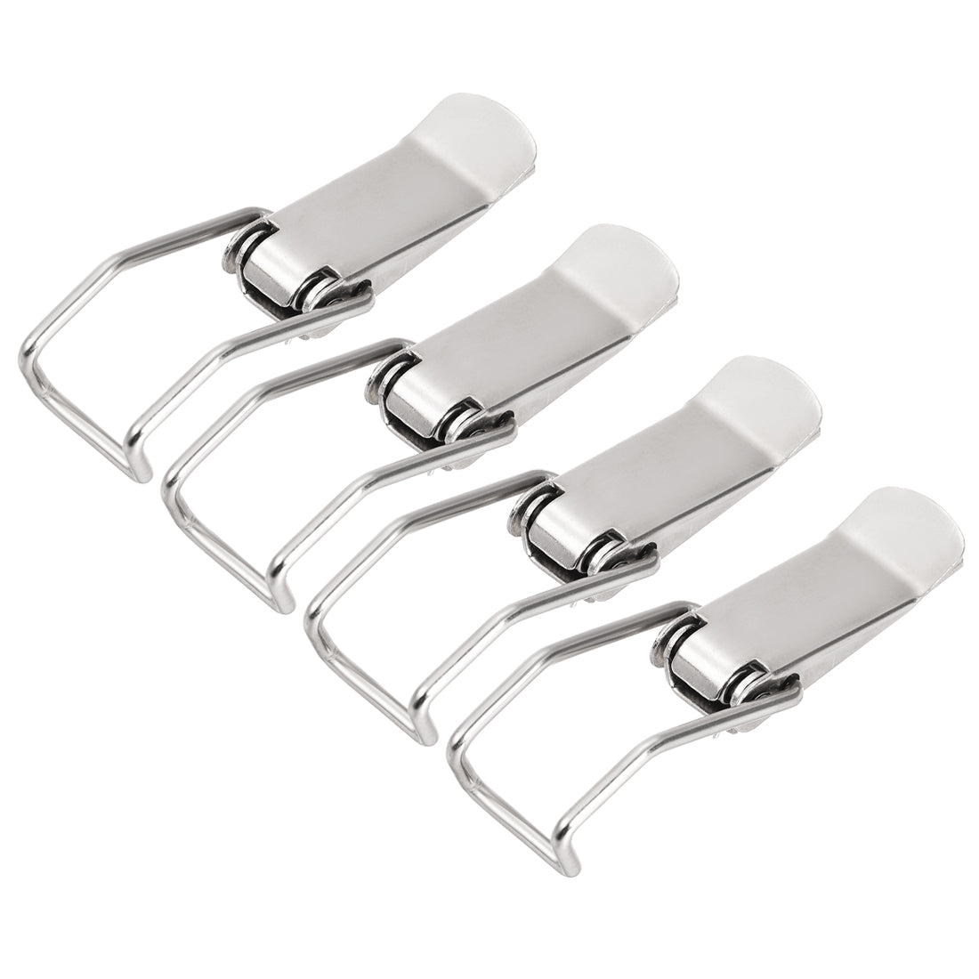 uxcell Uxcell 2.87-inch Iron Spring Loaded Toggle Latch Catch Clamp Clip for Trunk Case Box Chest - 4 Pcs