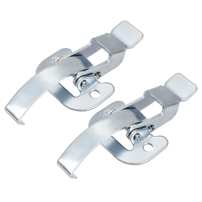 Harfington Uxcell 3.62-inch Galvanized Draw Toggle Latch with Spring-steel Hook - 2 Pcs