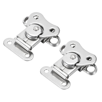 Harfington Uxcell 1.89-inch SUS304 Stainless Steel Spring Loaded Butterfly Twist Latch Keeper Toggle Clamp - 2 Pcs