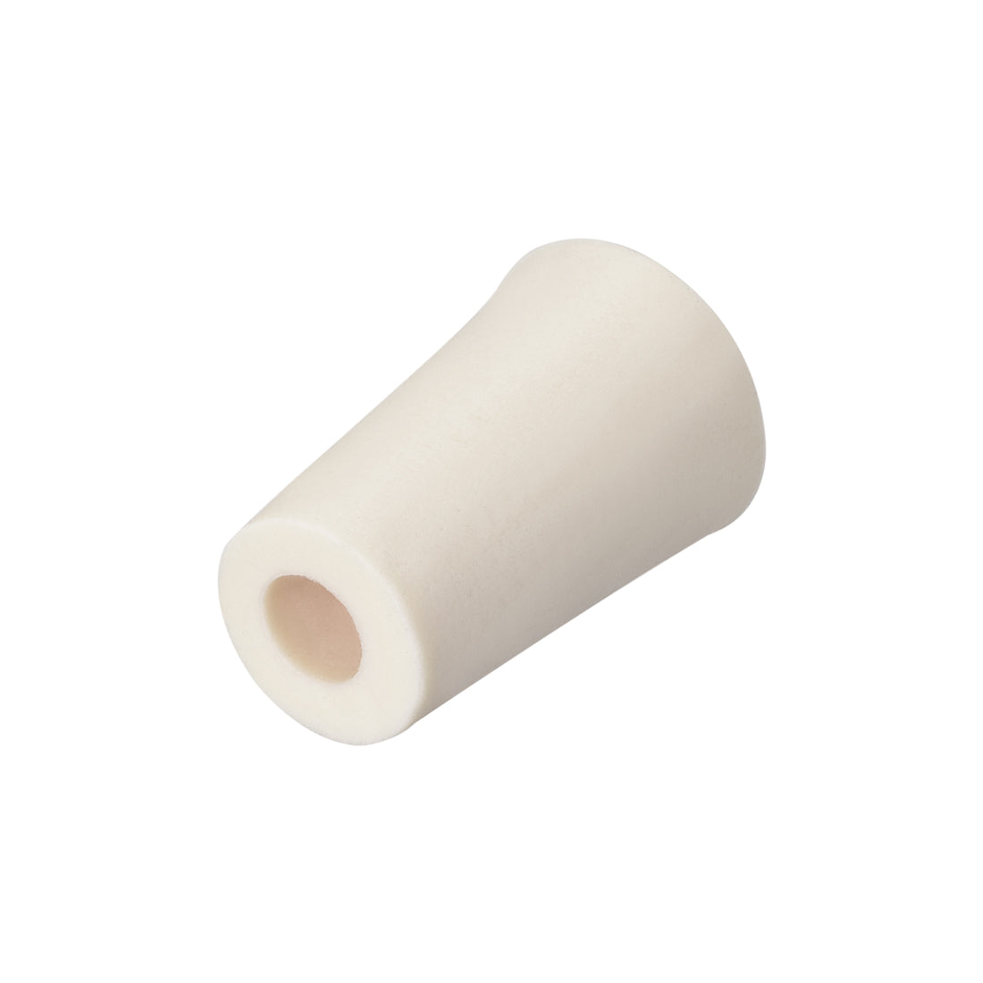 uxcell Uxcell 21-28mm Beige Drilled Silicone Stopper Plug for Flask Test Tube Stopper 2pcs