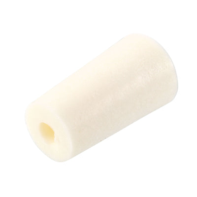 Harfington Uxcell 15-19mm Beige Drilled Silicone Stopper Plugs for Flask Test Tube Stopper 5pcs