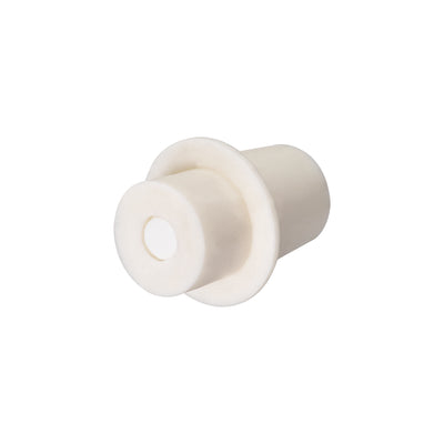 Harfington Uxcell 18-22mm Beige Drilled Silicone Stopper Plugs for Flask Test Tube Stopper