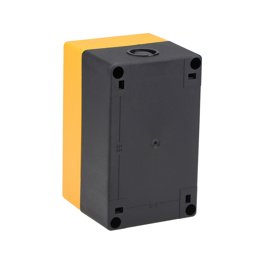 uxcell Uxcell Push Button Switch Control Station Box 22mm 2 Holes Yellow and Black