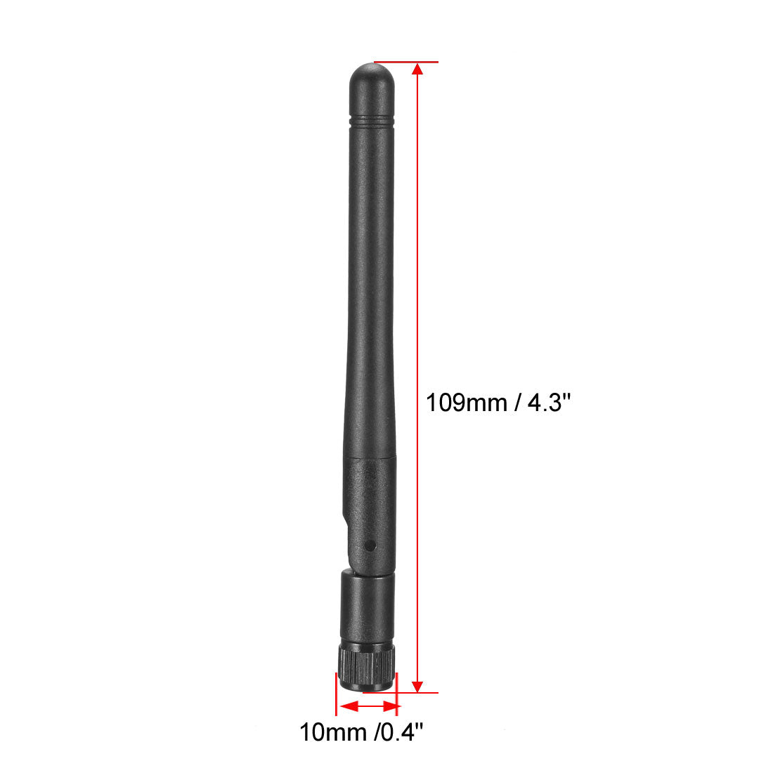 uxcell Uxcell GSM GPRS WCDMA Antenne 3G 2dBi 824-960/1710-1990MHz SMA/RP-SMA Stecker Anschluss Omni Richtung Faltbar Schwarz/Weiß Schwarz RP-SMA Stecker