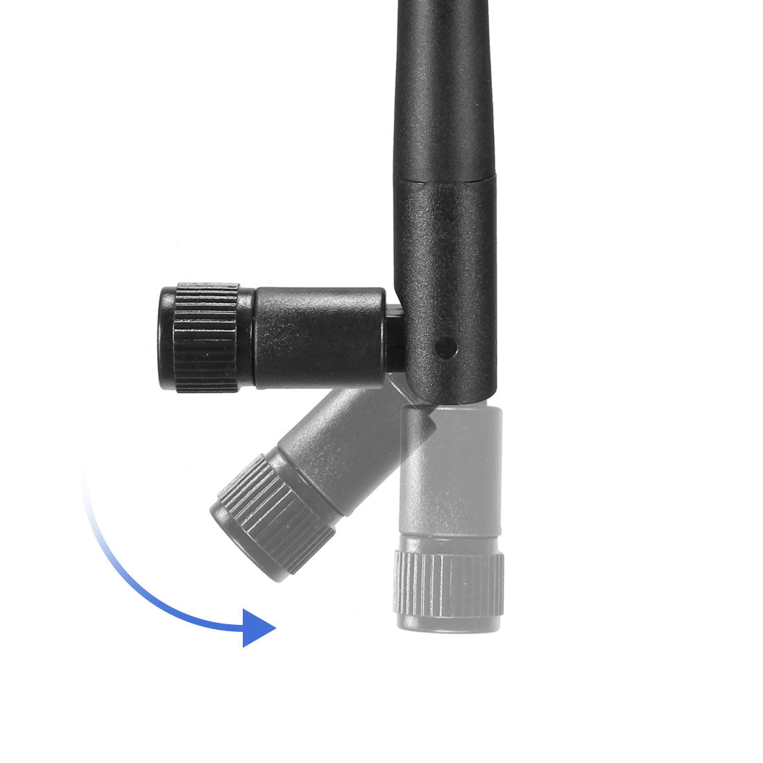 uxcell Uxcell GSM GPRS WCDMA Antenne 3G 2dBi 824-960/1710-1990MHz SMA/RP-SMA Stecker Anschluss Omni Richtung Faltbar Schwarz/Weiß Schwarz RP-SMA Stecker