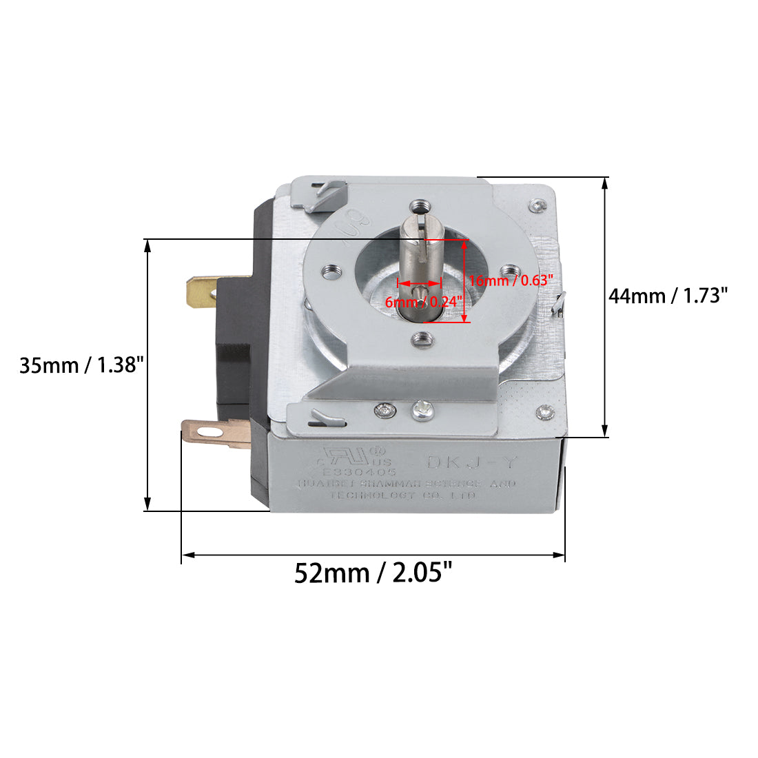 uxcell Uxcell Time Controller Timer Switch 60 Minutes 60M Round Shaft Replacement Timer for Electronic Microwave Oven Cooker 1PCS