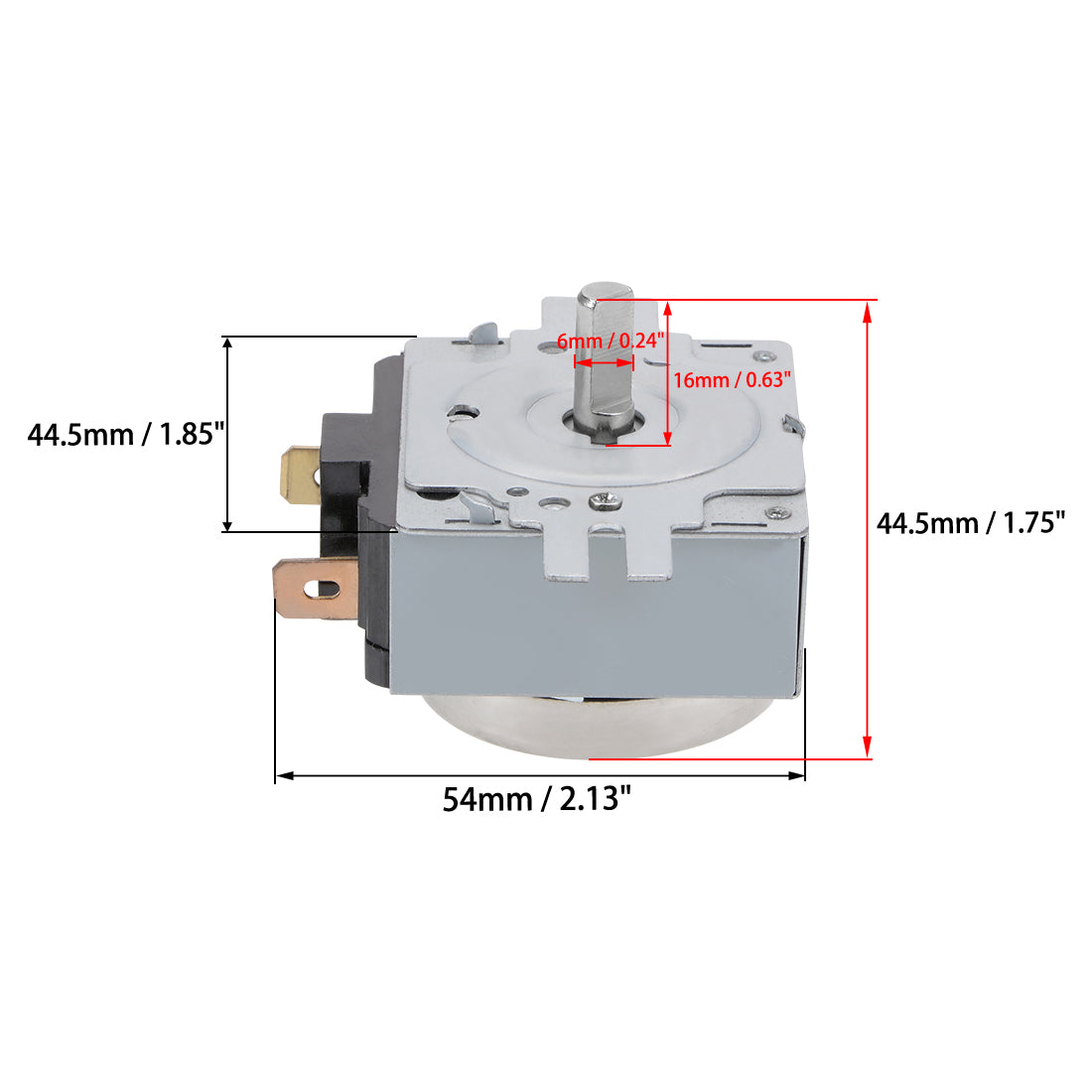 uxcell Uxcell Time Controller Timer Switch 90 Minutes 90M D Shape Shaft Replacement Timer for Electronic Microwave Oven Cooker