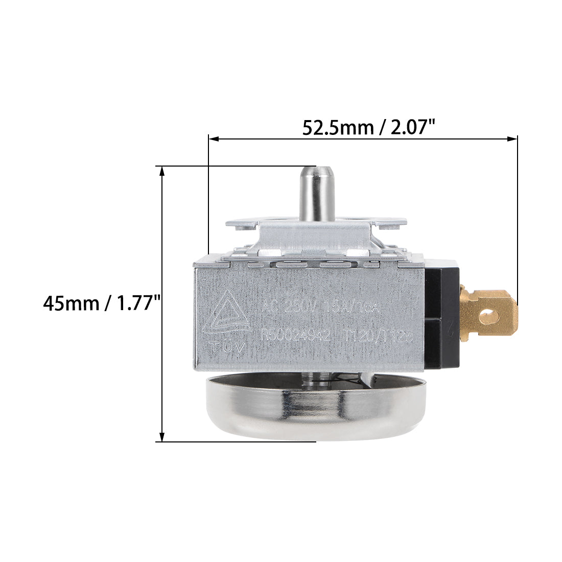 uxcell Uxcell Time Controller Timer Switch 60 Minutes 60M Round Shaft Replacement for Electronic Microwave Oven Cooker