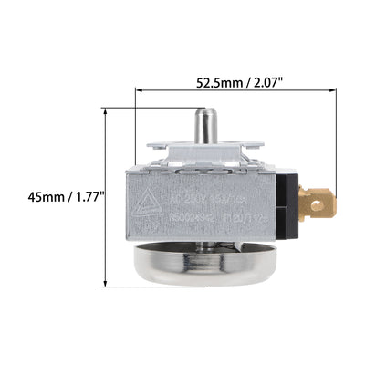 Harfington Uxcell Time Controller Timer Switch 60 Minutes 60M Round Shaft Replacement for Electronic Microwave Oven Cooker