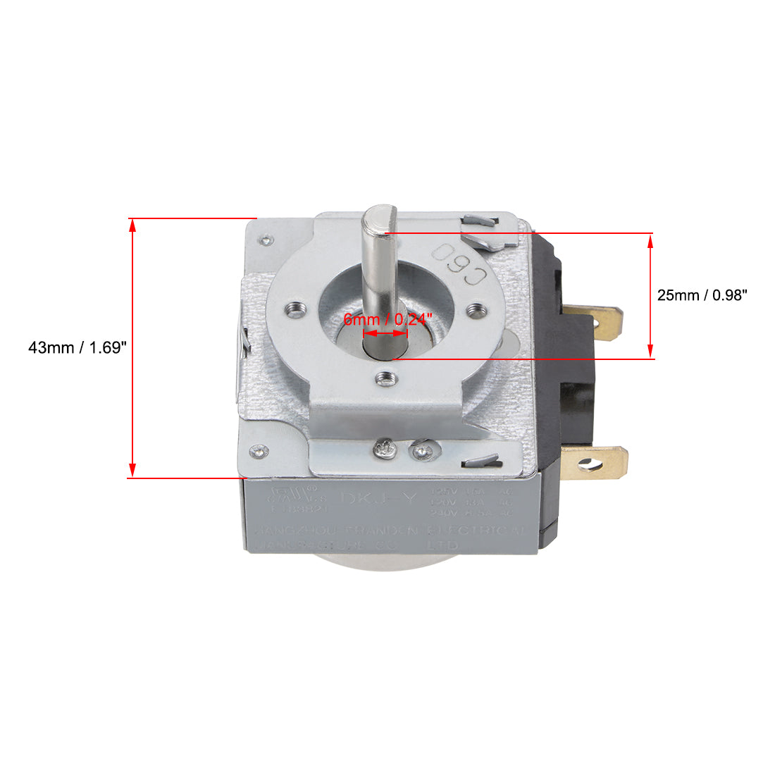 uxcell Uxcell Time Controller Timer Switch 60 Minutes 60M Replacement Timer for Electronic Microwave Oven Cooker