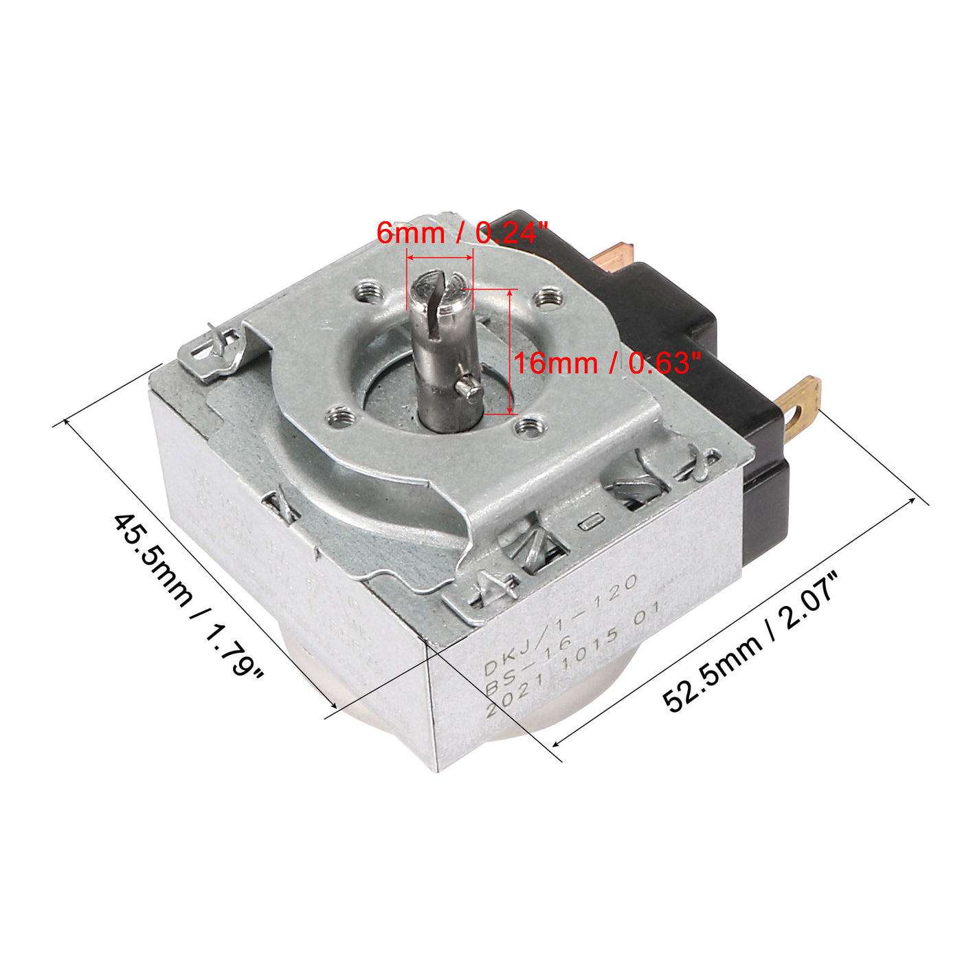 uxcell Uxcell Time Controller Timer Switch 120 Minutes 120M Round Shaft Replacement for Electronic Microwave Oven Cooker