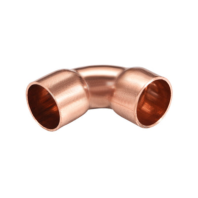 Harfington Uxcell 10mm ID 90 Degree Copper Elbow Pipe Fitting Connector 10pcs