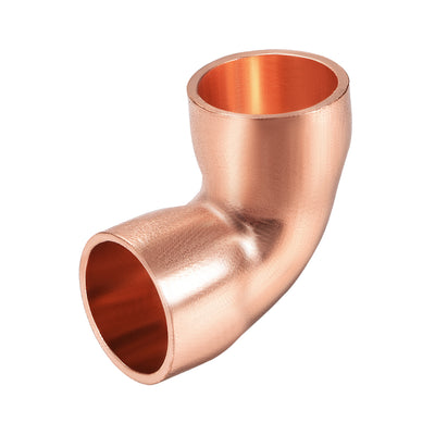 Harfington Uxcell 15.9mm ID 90 Degree Copper Elbow Fitting 1.8mm Thickness